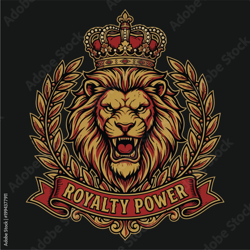 Lion with Crown Royal Symbol.