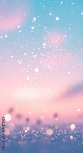 Dreamy Sky with Glittering Lights.