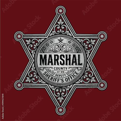 Marshal County Sheriff Office Badge.