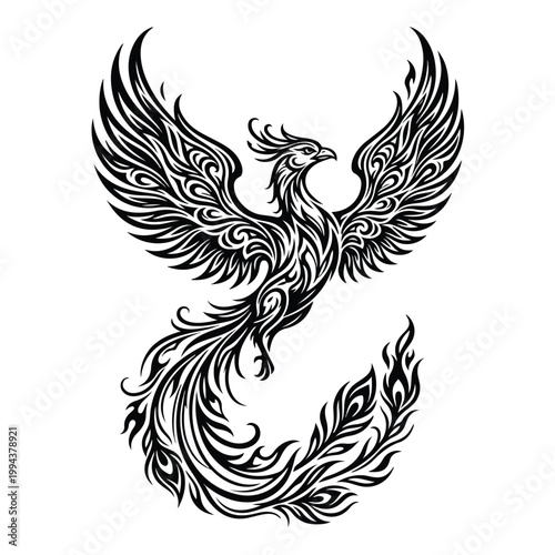 Phoenix Bird Mythical Creature.