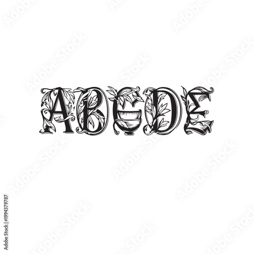 Decorative Greek Initial Letters