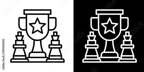 Tactical Victory Icon Set White Style Collection