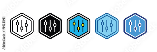 Controls  Icon Set Multiple Style Collection