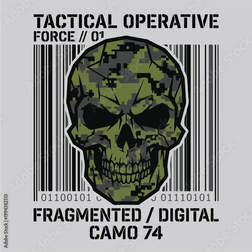 Tactical Operative Force Digital Camouflage.