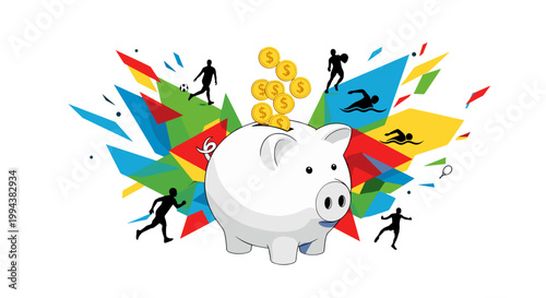 Cartoon taco character with superhero pose and cape