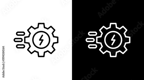 Productivity  White Icon Set Design