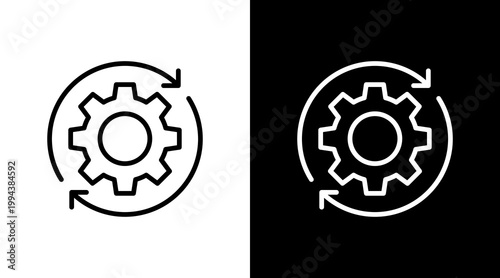 Setup  White Icon Set Design