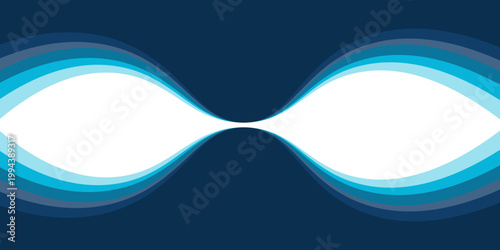 Blue Abstract Wave Banner Background with Modern Flowing Curves Design, eps 10