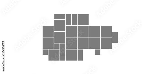 Collection pattern with minimalist photo and gallery mosaic for montage collage or moodboard template background. Picture presentation backdrop and rhombus art with texture wall.