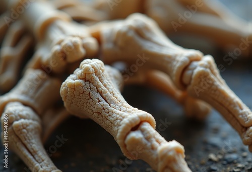 Ancient Porous Skeletal Tissue Texture Close-up with Unique Bone Patterns Old and Weathered
