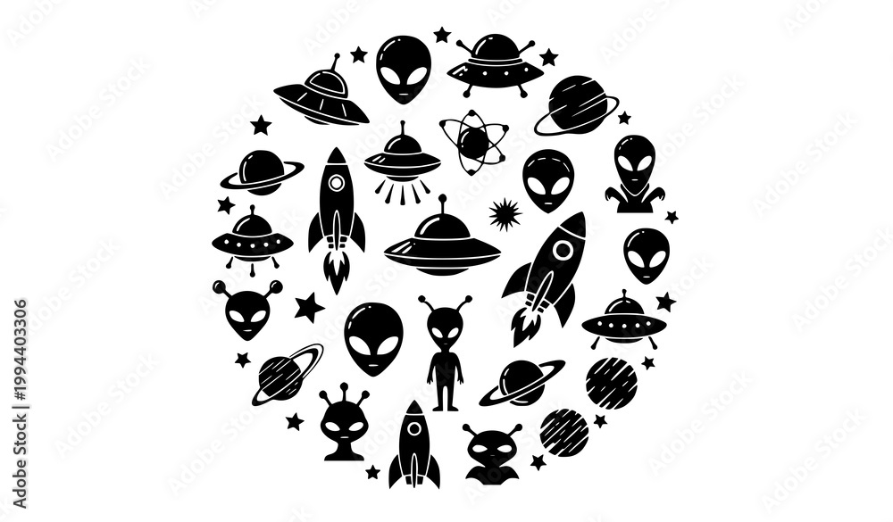 Fototapeta premium Motorcycle icon set with bike parts and accessories monochrome vector isolated on white background