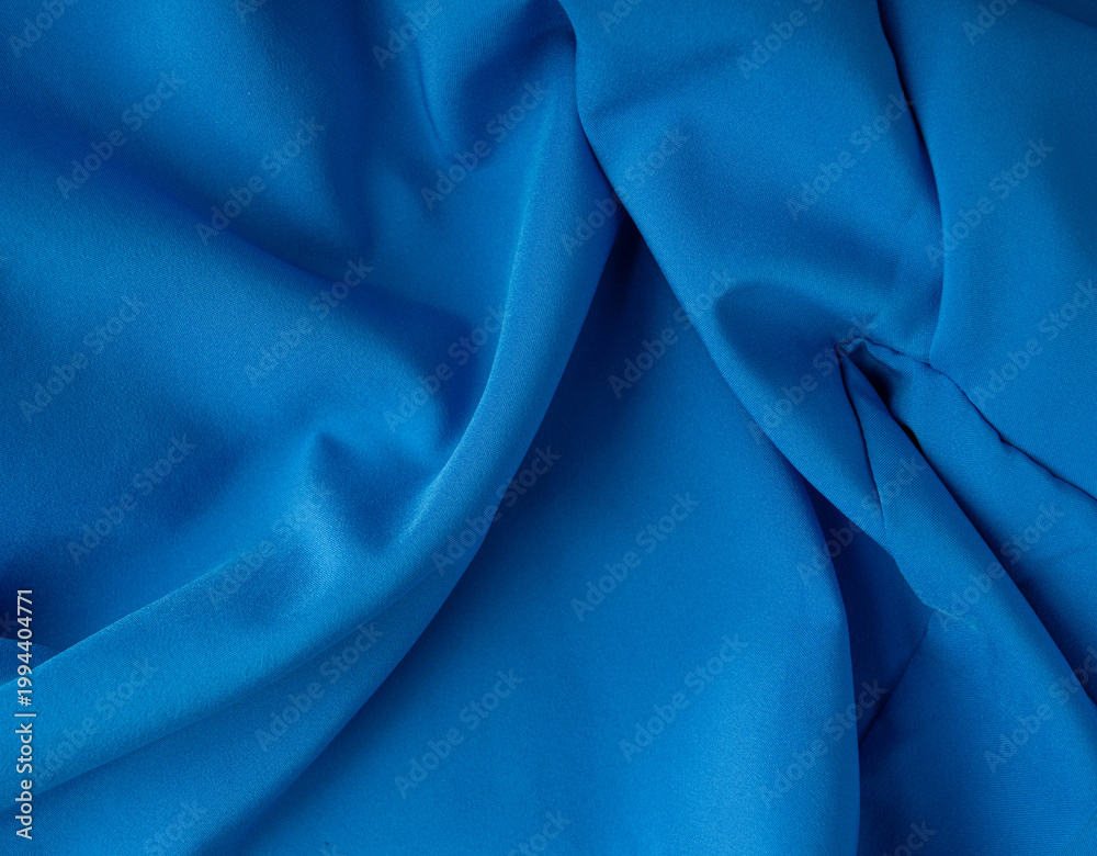 Obraz premium Sport cloth fabric texture background, blue soccer shirt pattern