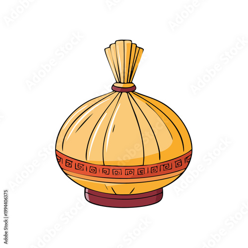 Traditional Moroccan Tea Pot with Ornate Geometric Pattern