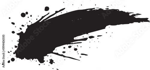Ink Splashes Brush Stroke