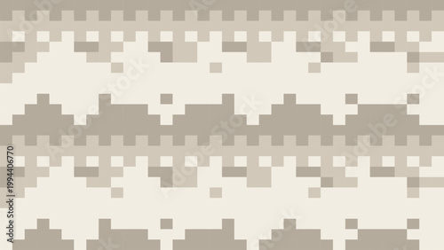 Pixelated Beige Geometric Pattern: a serene display of pixelated geometric pattern, with rows of repeating, soft, beige tones that form a captivating, visually appealing design.