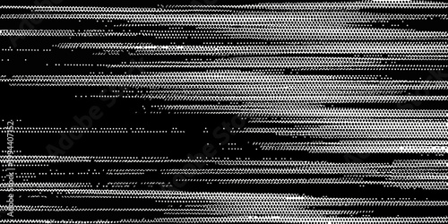 Abstract black and white textured lines creating a digital glitch effect