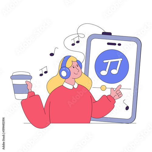 Vector design of listening songs 