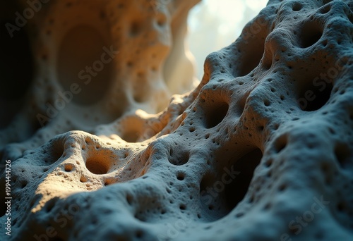 Pitted Porous Limestone Curious Features Marvelous Formation Ancient Terra