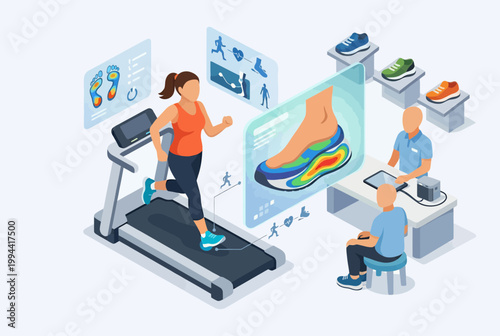 Isometric AR Technology for Sports Shoe Selection and Gait Analysis