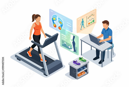 Isometric Gait Analysis and Biometric Tracking in Retail Environment