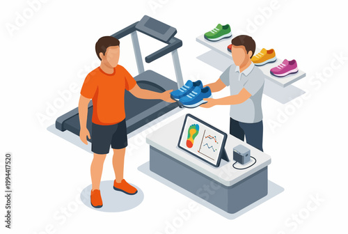 Isometric Sports Store Gait Analysis and Running Shoe Purchase