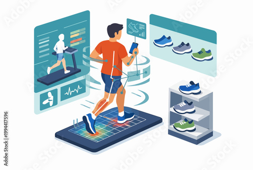 Isometric Augmented Reality Gait Analysis and Shoe Retail Technology