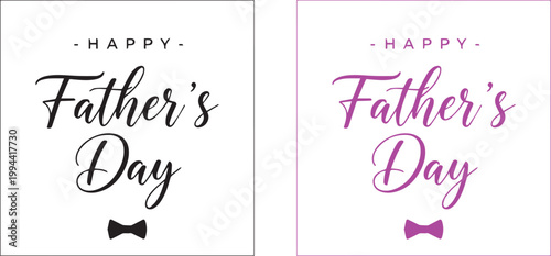 Father’s Day Greeting Card Design with Typography and Decorative Elements.