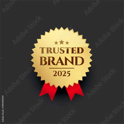 2025 top voted trusted brand golden sticker