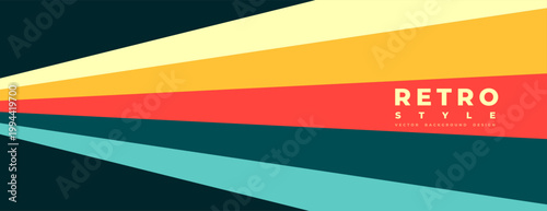 vintage style 60s retro stripe background design