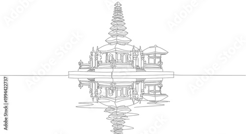 Traditional Balinese Hindu Temple Architecture.