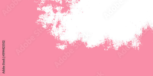Artistic abstract pink watercolor background with grunge texture and heart shapes creates a colorful paint splash design for a decorative vector card or wallpaper