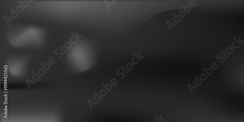 Limbo black background. Abstract dark gradient backdrop. Color wall of studio, room, stand for product display or photo. Modern banner with empty place for advertising text. Vector illustration.