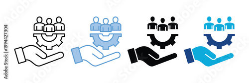 Hr Management Icon Set Multiple Style Collection
