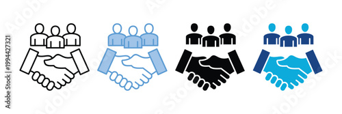 Associates  Icon Set Multiple Style Collection