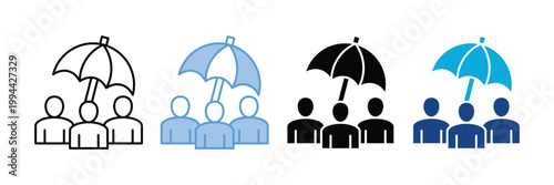 Protection Icon Set Multiple Style Collection