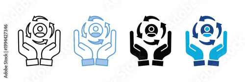 Retention   Icon Set Multiple Style Collection