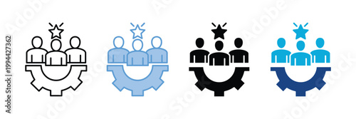 Leadership  Icon Set Multiple Style Collection