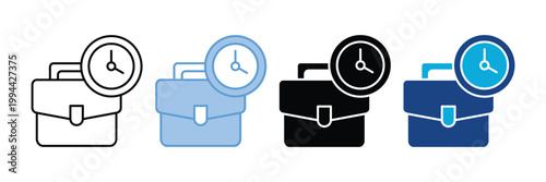 Work Icon Set Multiple Style Collection