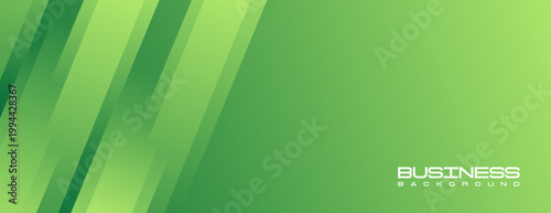 Abstract green geometric banner background. Simple and modern gradation concept. vector illustration