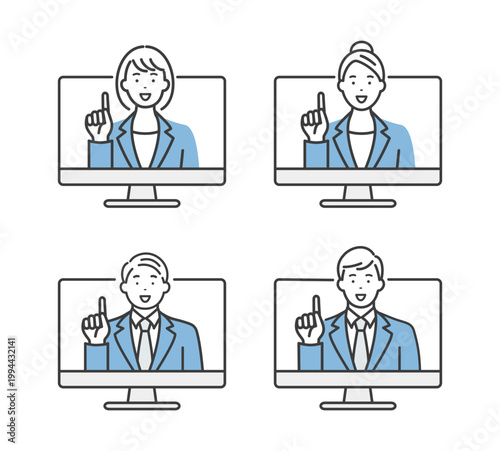 オンラインセミナー　パソコンと男女の講師