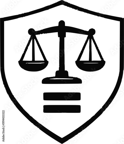 scales of justice vector design 