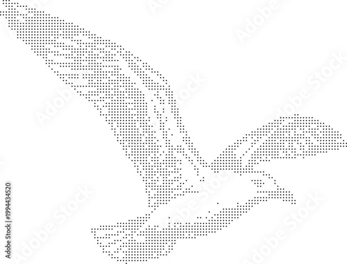 stylized pattern abstract vector textured digital creative shape dither symbol line design