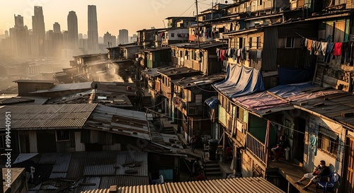 Urban Slum Skyline.