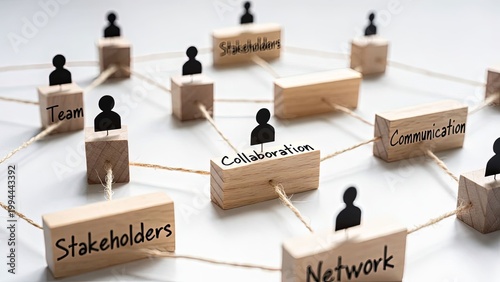 Enhancing collaboration through organizational network structures an aerial office infographic