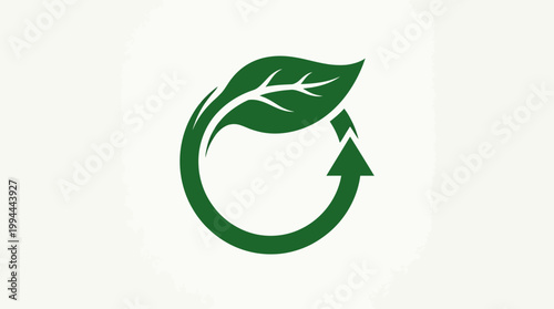 sustainable ecosystem logo vector