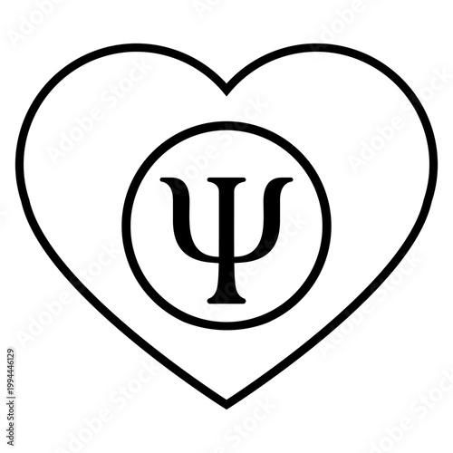 Psychology icon vector. Psychologist Illustration sign. Group therapy symbol or logo.