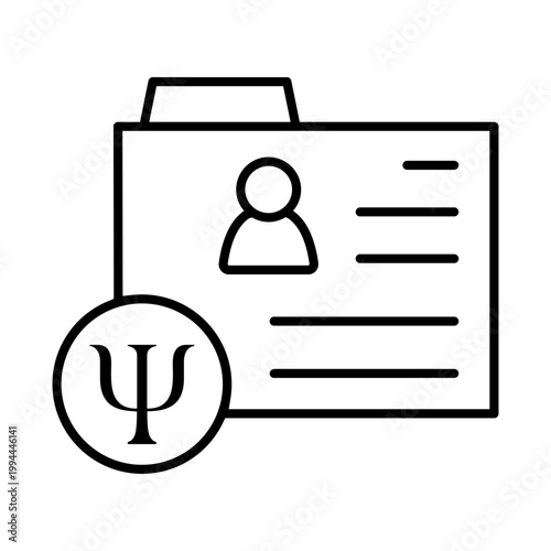 Psychology icon vector. Psychologist Illustration sign. Group therapy symbol or logo.