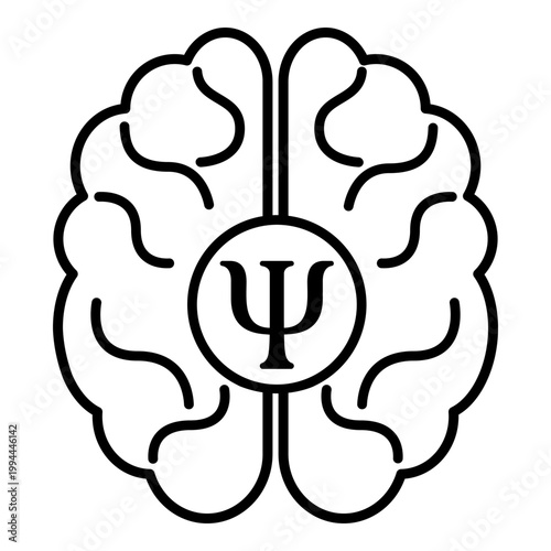 Psychology icon vector. Psychologist Illustration sign. Group therapy symbol or logo.