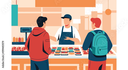 A vibrant circle of stylized human figures in various dynamic poses on a light background