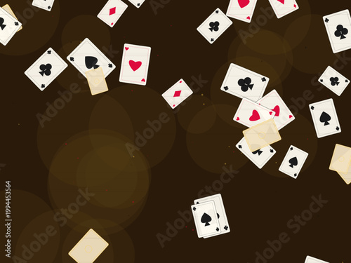 Playing Cards Poker Pattern Casino Background